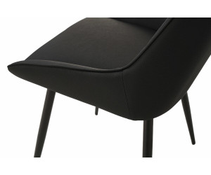 Стілець M-75 чорний + чорний