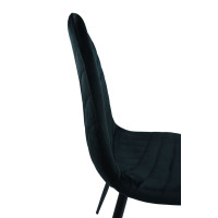 Стілець N-170 чорний велюр + чорний
