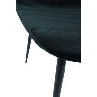 Стілець N-170 чорний велюр + чорний