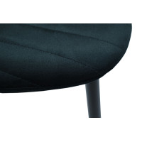 Стілець N-170 чорний велюр + чорний