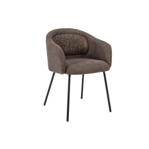 Стілець M-242 шоколадний + чорний