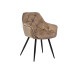 Стілець M-65 капучино велюр + чорний в меблі Blick 