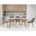 Стілець N-45 капучино велюр + дуб в меблі Blick 