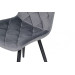 Стілець M-45 сірий велюр + чорний в меблі Blick 