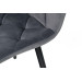Стілець M-45 сірий велюр + чорний в меблі Blick 