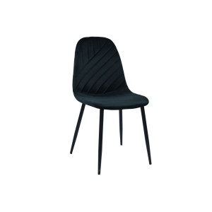 Стілець N-170 чорний велюр + чорний