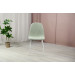 Стілець N-160 м'ятний букле + білий в меблі Blick 