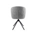 Стілець поворотний R-160 графітовий твід + чорний в меблі Blick 