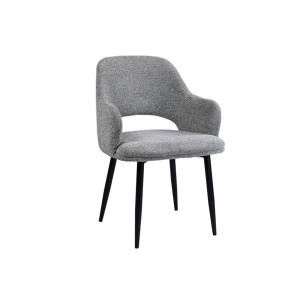 Стілець M-234 холодний сірий + чорний