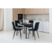Стілець N-41 чорний велюр + чорний в меблі Blick 