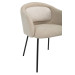 Стілець M-242 кокосове молоко + чорний в меблі Blick 