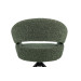 Стілець поворотний R-180 зелений мох + чорний в меблі Blick 