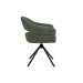 Стілець поворотний R-180 зелений мох + чорний в меблі Blick 