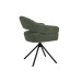 Стілець поворотний R-180 зелений мох + чорний в меблі Blick 