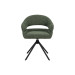 Стілець поворотний R-180 зелений мох + чорний в меблі Blick 