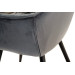 Стілець M-65 сірий велюр + чорний в меблі Blick 