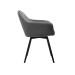 Стілець поворотний R-63 сірий + чорний в меблі Blick 