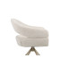 Стілець поворотний R-180 молочна хмара + капучино в меблі Blick 
