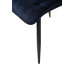 Стілець N-46 чорнильно-синій велюр + чорний в меблі Blick 