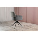 Стілець поворотний R-165 попільний + чорний в меблі Blick 