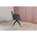 Стілець поворотний R-165 попільний + чорний в меблі Blick 