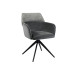Стілець поворотний R-165 попільний + чорний в меблі Blick 
