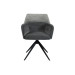 Стілець поворотний R-165 попільний + чорний в меблі Blick 