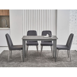 Обідній керамічний стіл TM-110 петра грей + сірий в меблі Blick 
