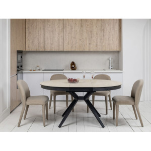 Керамічний стіл Ноемі TML-996 вествуд + чорний в меблі Blick 