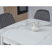 Керамічний стіл TM-76 вайт клауд + білий  в меблі Blick 