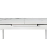 Керамічний стіл TM-76 вайт клауд + білий