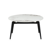 Керамічний стіл Беллуно TML-1345 інвізібл грей + чорний