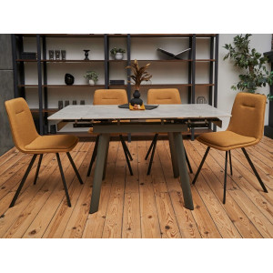 Керамічний стіл TM-80 вера грей + сірий