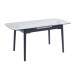 Керамічний стіл TM-87 білий мармур + чорний  в меблі Blick 