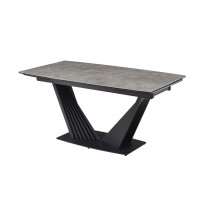 Керамічний стіл Феліче TML-1000 грей шторм + чорний