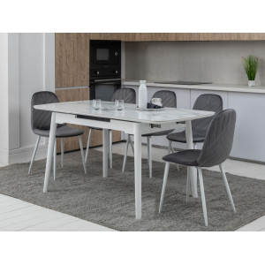 Керамічний стіл TM-76 вайт клауд + білий