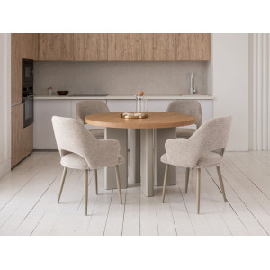 Стіл шпоноване МДФ Амбра TM-235 ясень + теплий пісок