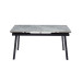 Керамічний стіл TM-98 б'янко каррара грей + чорний в меблі Blick 