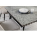 Керамічний стіл TM-98 б'янко каррара грей + чорний в меблі Blick 