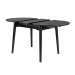 Керамічний стіл TM-85 чорний онікс + чорний в меблі Blick 