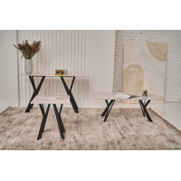 Консоль "Тео" б'янко карарра + чорний