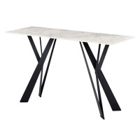 Консоль "Тео" б'янко карарра + чорний