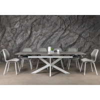 Керамічний стіл Тіціано TML-1150 делікато грей + білий