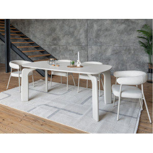 Стіл поліуретановий МДФ Марчелло TM-226 теплий пісок в меблі Blick 