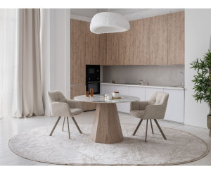 Керамічний стіл Квінто TM-300 голден сенд + дуб