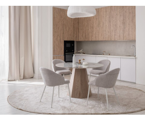 Керамічний стіл Квінто TM-300 голден сенд + дуб