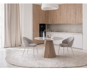 Керамічний стіл Квінто TM-300 голден сенд + дуб