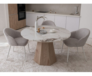 Керамічний стіл Квінто TM-300 голден сенд + дуб