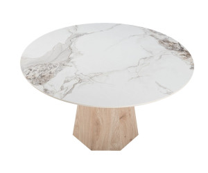 Керамічний стіл Квінто TM-300 голден сенд + дуб