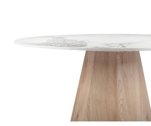 Керамічний стіл Квінто TM-300 голден сенд + дуб